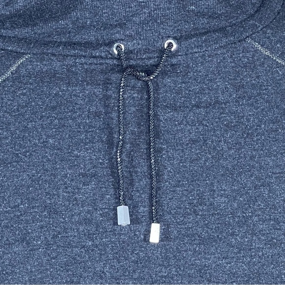 Chico’s Zenergy Charcoal Cowl Neck Tunic With Metallic Silver Trim 2=US1… - Picture 3 of 10